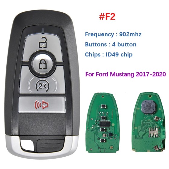 Ford Edge Ranger 4 Button Smart Key 2017-2021 For M3N-A2C931426 | Aftermarket